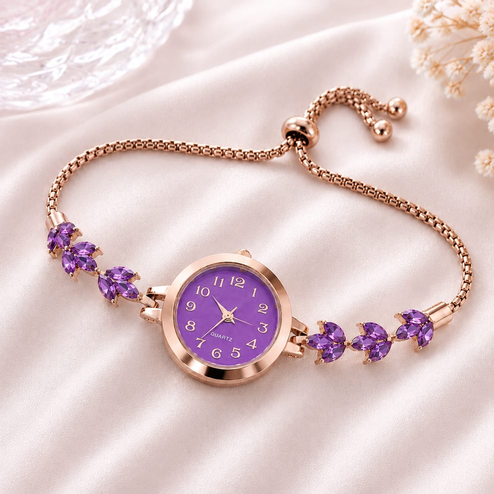 Elegant Floral Design Watches for Women | Genzee Jewellery