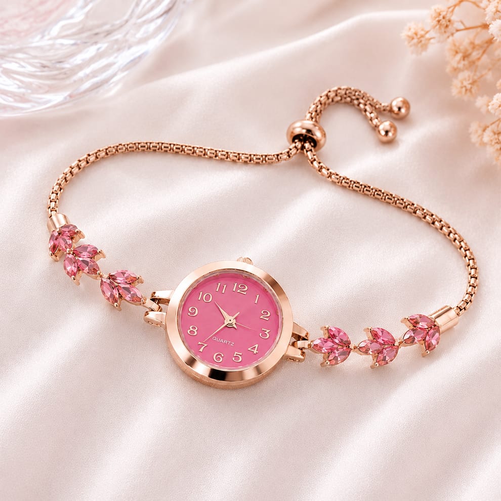 Elegant Floral Design Watches for Women | Genzee Jewellery