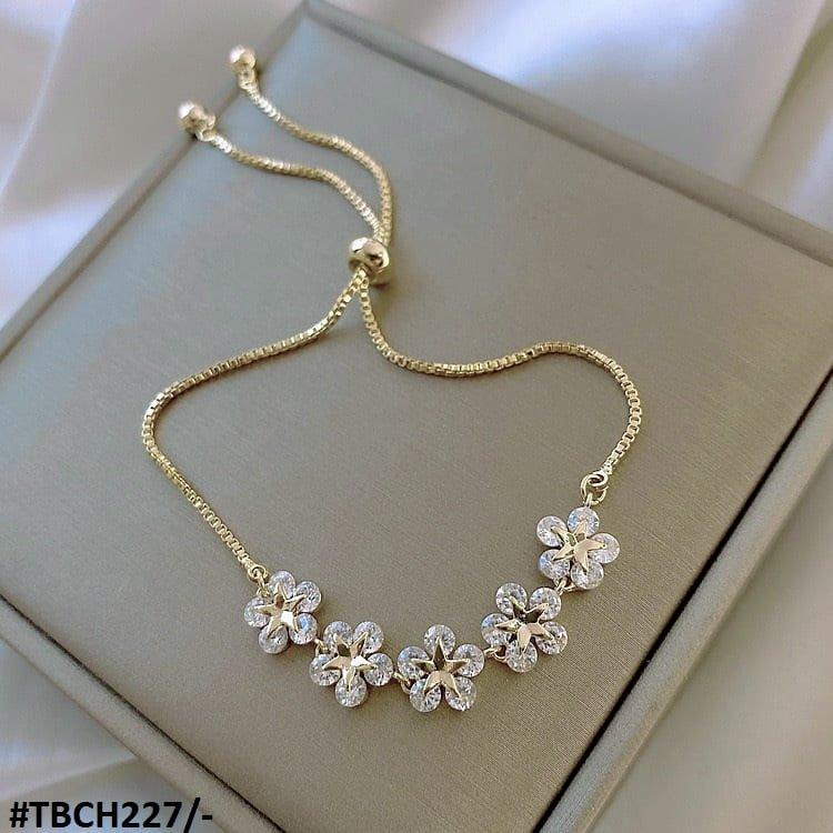 Star Flower Chain Bracelet  ( Allow to open )