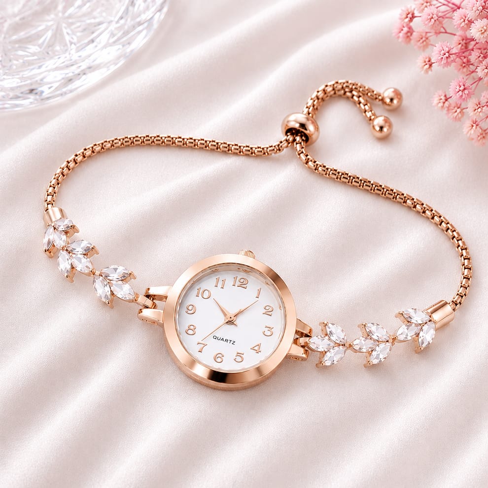 Elegant Floral Design Watches for Women | Genzee Jewellery