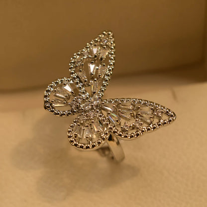 Butterfly Crystal Rings ( Allow to open parcel )
